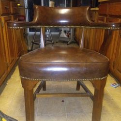 2 Leather Captain Chairs