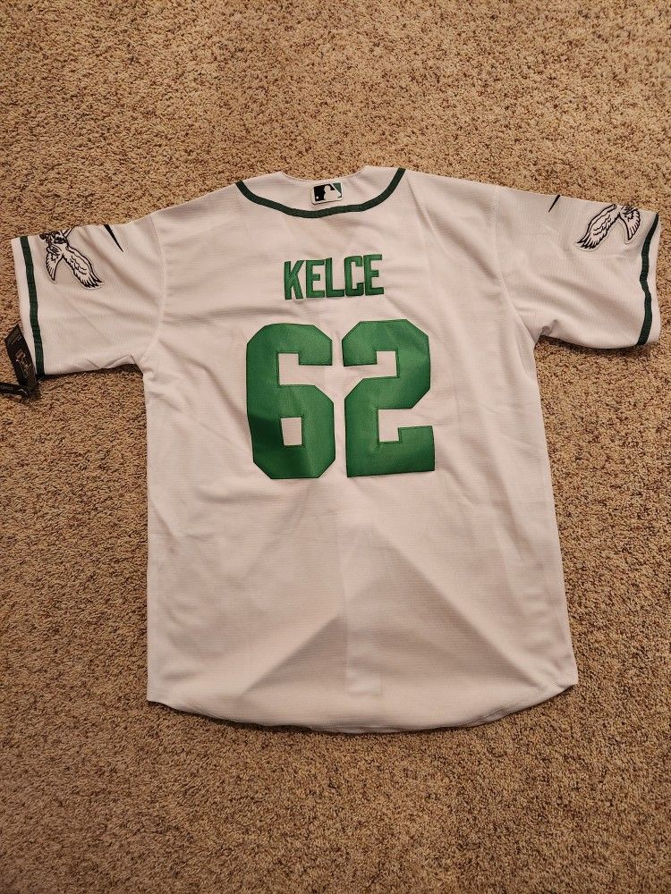 Jason Kelce Philadelphia Eagles Baseball Style Jersey SIZES M-XXL