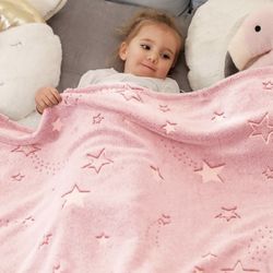 Brand New - Glow in The Dark Throw Blanket - Unopened 