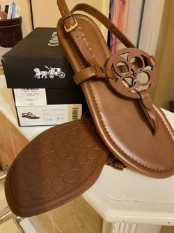 Coach Jaci Leather Sandle 6.5