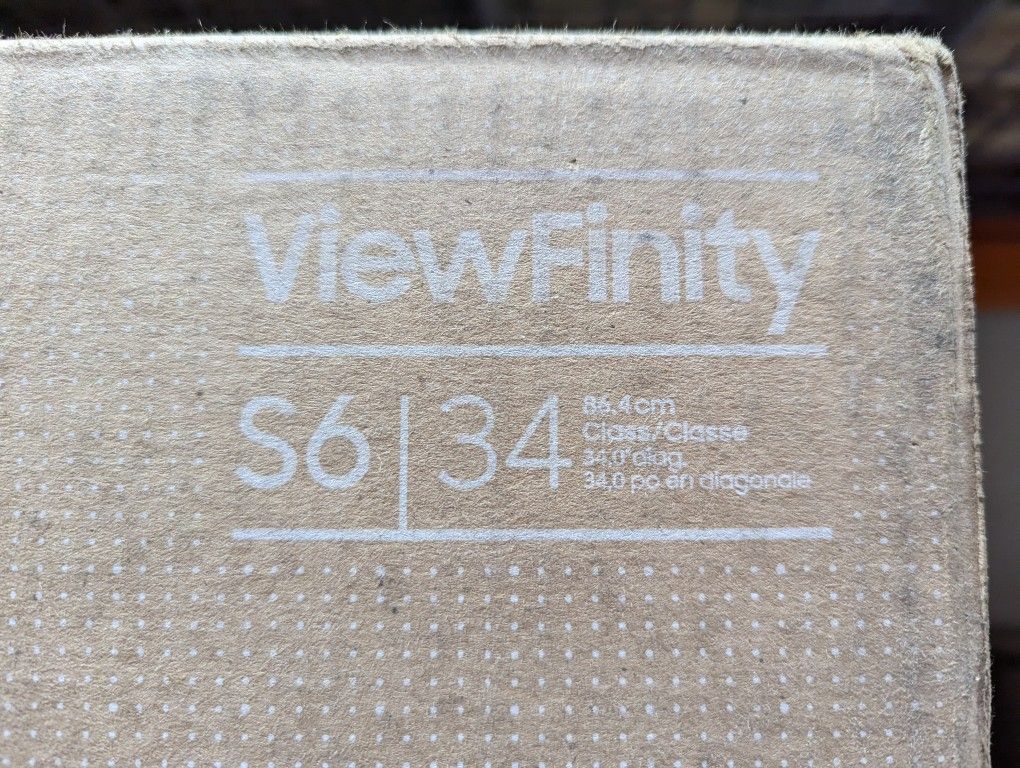 Samsung ViewFinity S6 34" Curved Ultrawide Monitor (Model: LS34C650UANXGO)