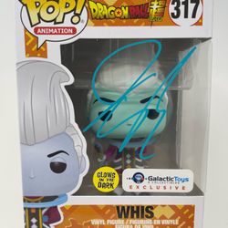 Anime / Autographed DragonBall Z Super (DBZ Super) Funko Pop - Whis (Glow In The Dark) #317 (Galactic Toys Exclusive - Signed by Ian Sinclair -No COA)