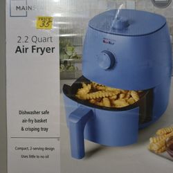 Air Fryer 2.2 Quart Blue