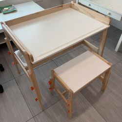 Kids IKEA Desk And Bench