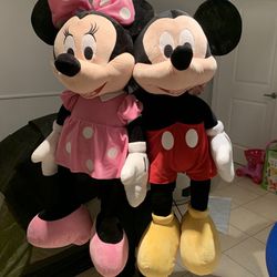 Giant Plush Toy Mickey And Minnie