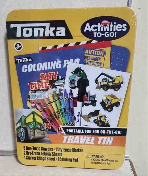 TONKA ACTIVITIES TO GO TRAVEL TIN  NIP