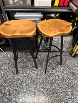 Wood Swivel Barstools