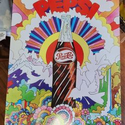 Pepsi Advertising Sign 12x15"