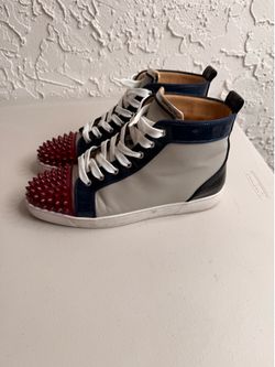 Christian Louboutin Lou Spikes Flat Sneakers – Size 42.5