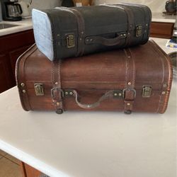 2 Decorative Suitcases 