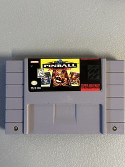 Super Pinball Nintendo Game 