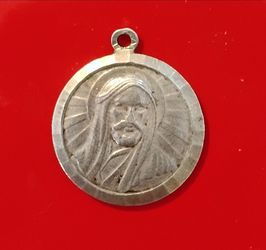 Iranian Persian Vintage  Sterling Silver religious pendant  Imam Ali and  Prophet Muhammad.