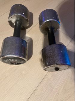 Weider 25lb dumbbells