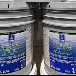 Interior Paint. Egshell. Color Alabaster. New 10 Gallons 