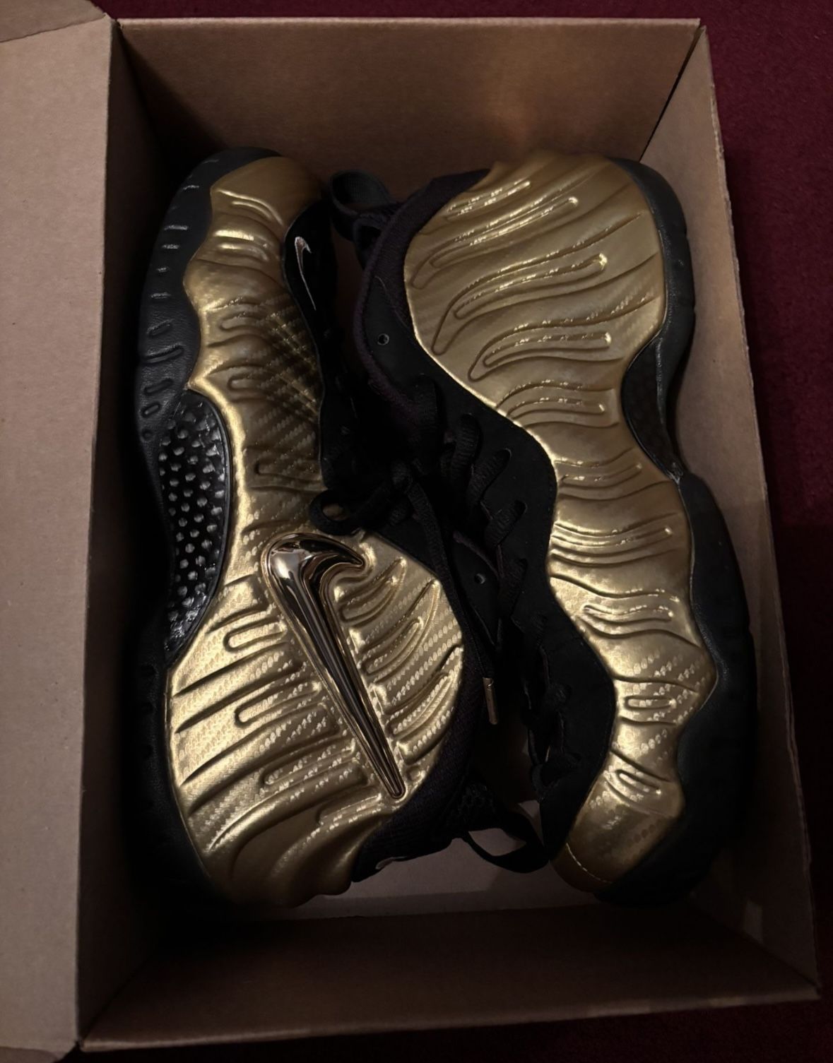 Nike Foamposite pro gold Sz 11.5 (used)