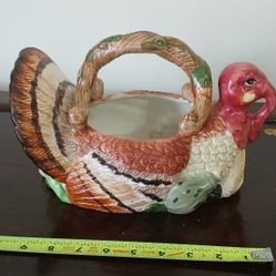 Jay Import Co. ceramic turkey basket