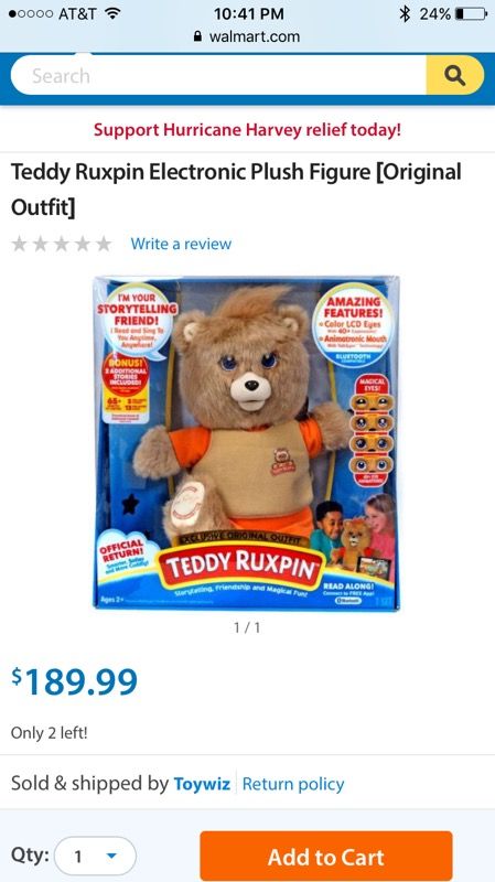 New teddy ruxpin.