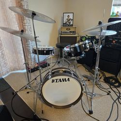 Tama Club Jam Pancake portable drum kit with cases and cymbals