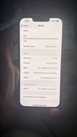 Selling AT&T Iphone 13 128gb