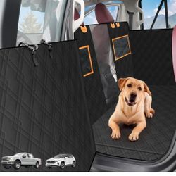 Car / Suv dog seat cover back seat.Double waterproof dog car seat cover for back seat