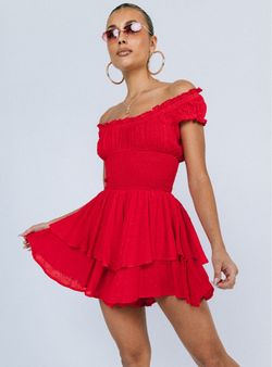 Princess Polly size 2 Off-Shoulder Mini Dress