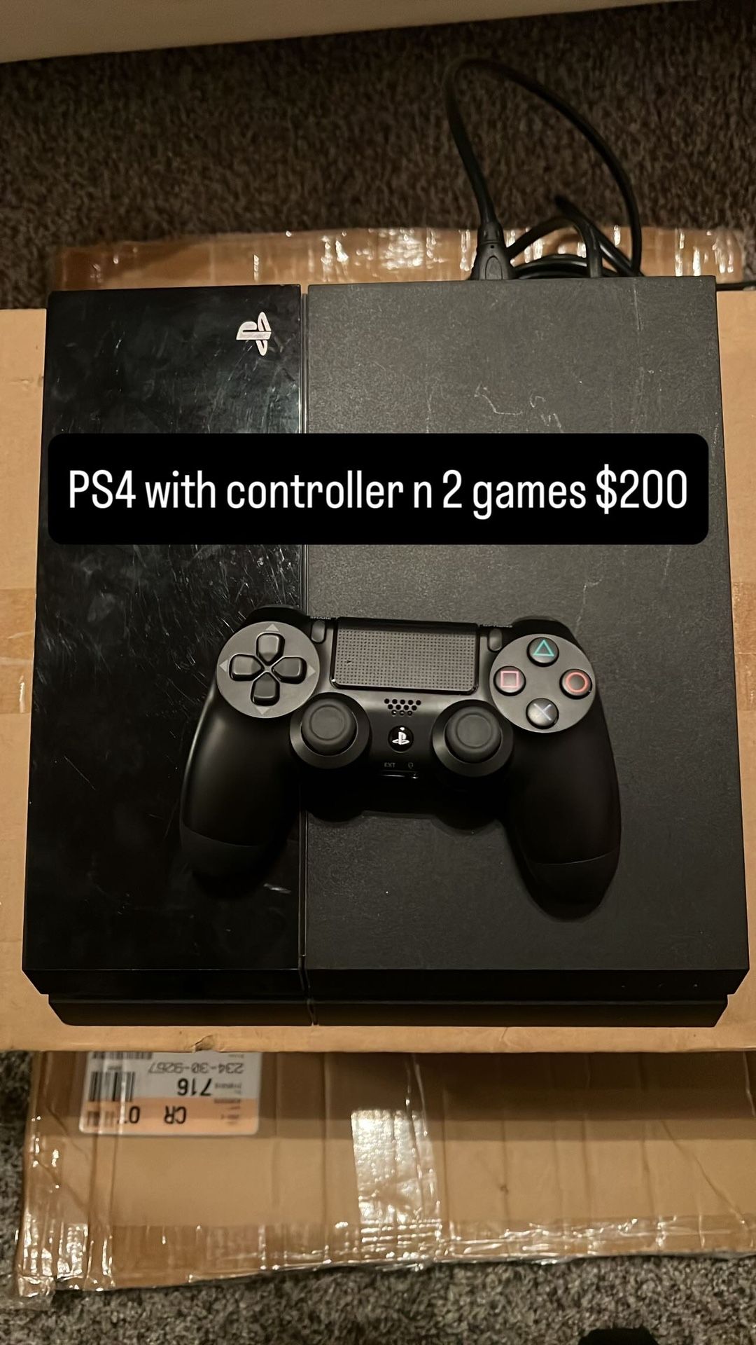 PS4 With controller and 2 Games