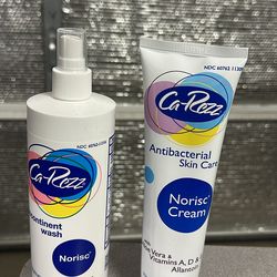 Antibacterial cream and incontinent  wash