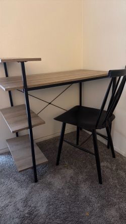 Desk with chair