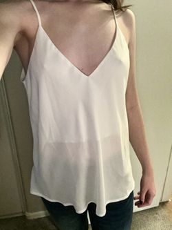 White Sheer Women’s Tank Top