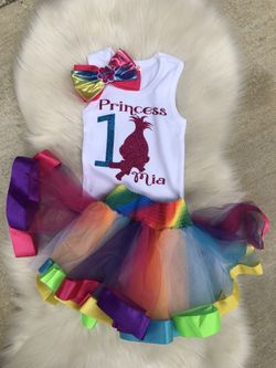 Trolls Birthday tutu set