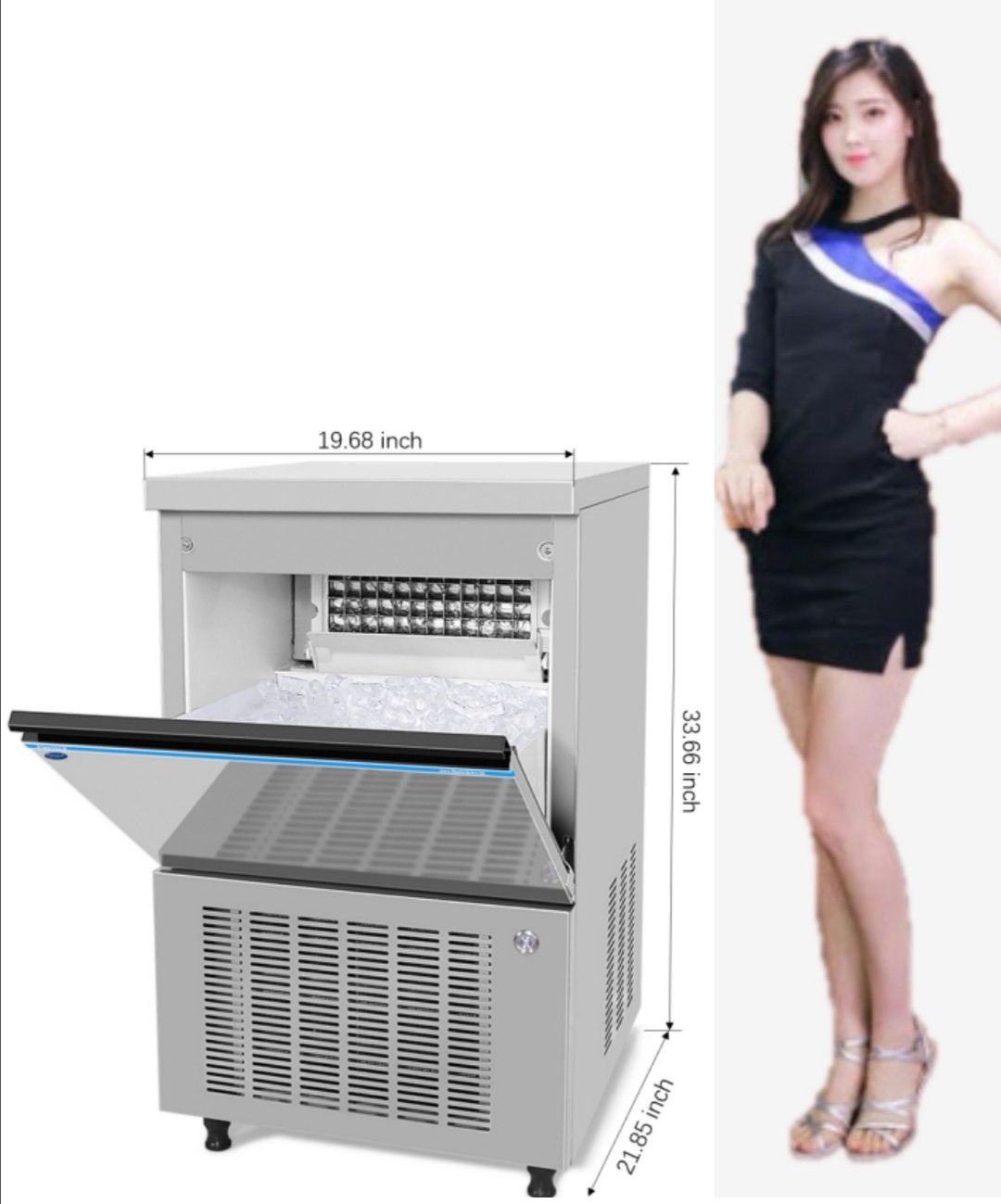 New whole stainless steel ice making machine120LBS/1day