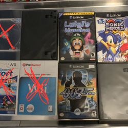 Empty GameCube Cases