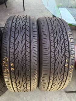 20” tires continental 255/55/20 semi new with free installation $200 both