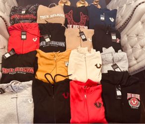 Mens L and Xl True Religion  Hoodies