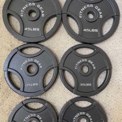 New! Olympic Weight Plates 210 lbs 