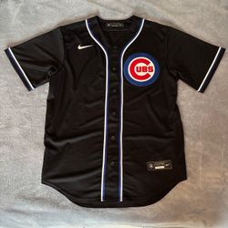 Men's Chicago Cubs #30 Tucker Black Alternate Limited Jersey Size M