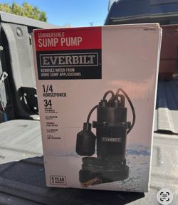 Everbilt 1/4 HP Aluminum Sump Pump Tether Switch