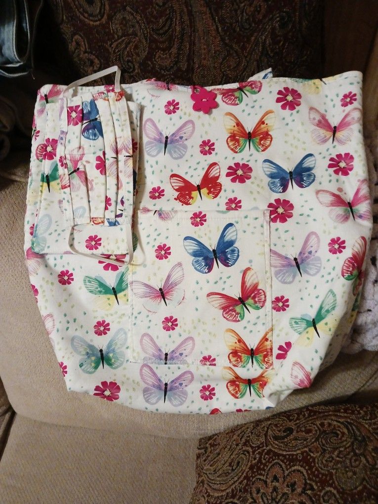 Handmade Tote Bag With Mask And Phone Holder