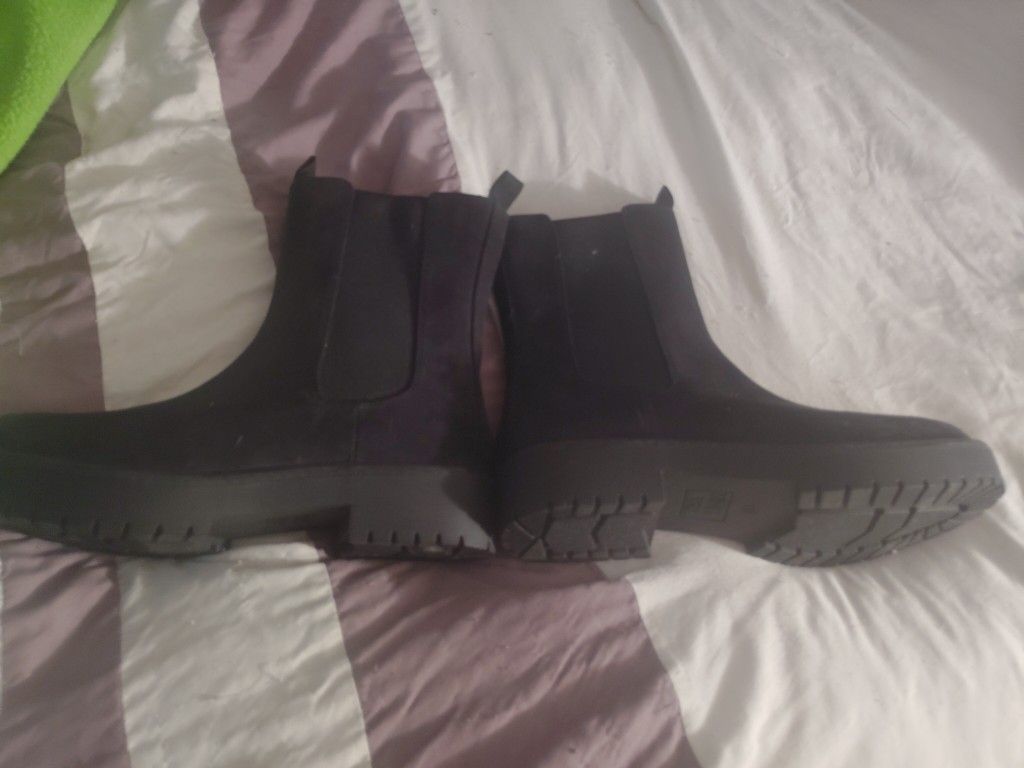 Women's Black Ankle Boots Size 10