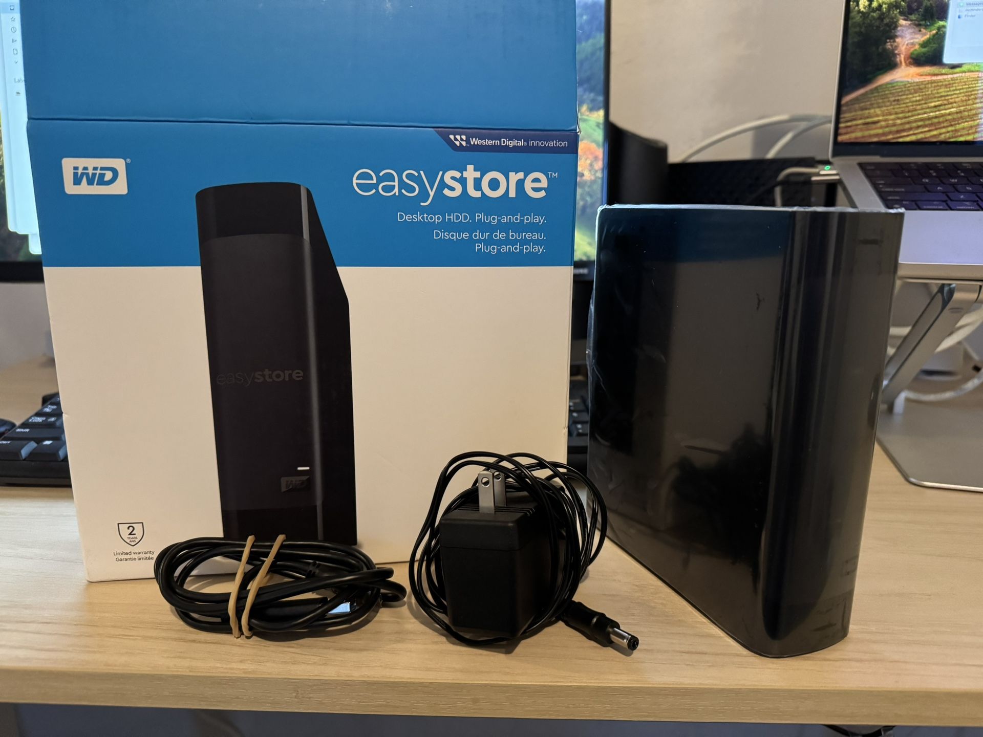 8TB Western Digital Easystore External Hard Drive