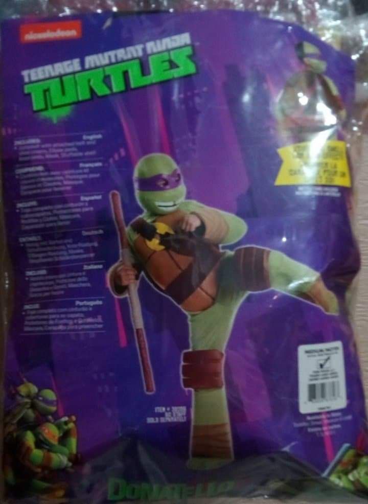 Boys ninja turtles costume sz med 5 to 7 years