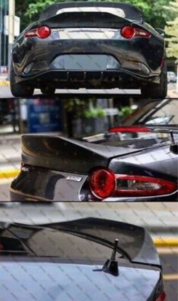 Rear Trunk Spoiler for Mazda MX5 Miata ND RF Hardtop 2016-2022 Glossy Black| LMS Style Duckbill Rear Trunk Spoiler,, Lightweight Aerodynamic Spoiler,