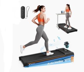 MERACH MR-T25 Fitness Treadmill/Walking Pad. MERACH - Walking Pad Treadmill with 12% Auto Incline 4.0 HP Motor, 400 Ibs, Remote, Perfect for Under Des