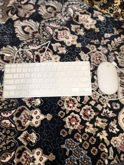 Apple Keyboard And Apple Mouse 