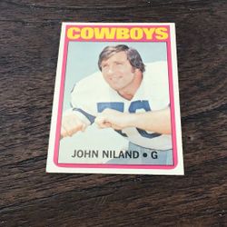 Vintage 1972 Topps Football High Number #329 John Niland Nr Mint