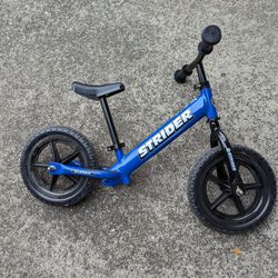 Strider Balance Bike Bicycle Blue Kids Boys Girls Toddlers 12"