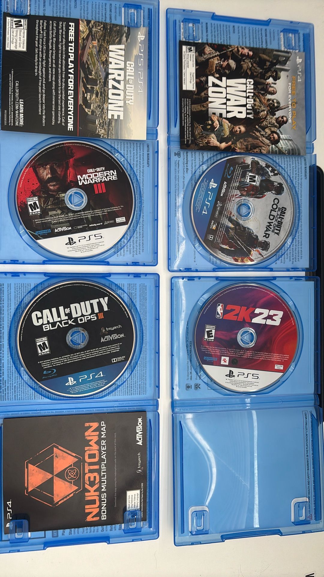 Lot Of 4 PS5/PS4 Games