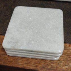 White Marble Coasters