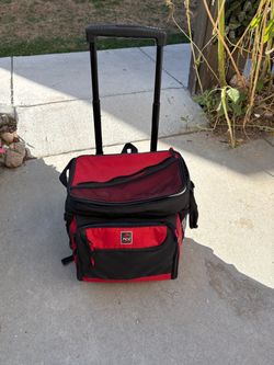 TCL Rolling Cooler Bag Red and Black