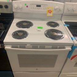 GE JB258DMWW 30 in. 5.3 cu. ft. Electric Range Stove  K